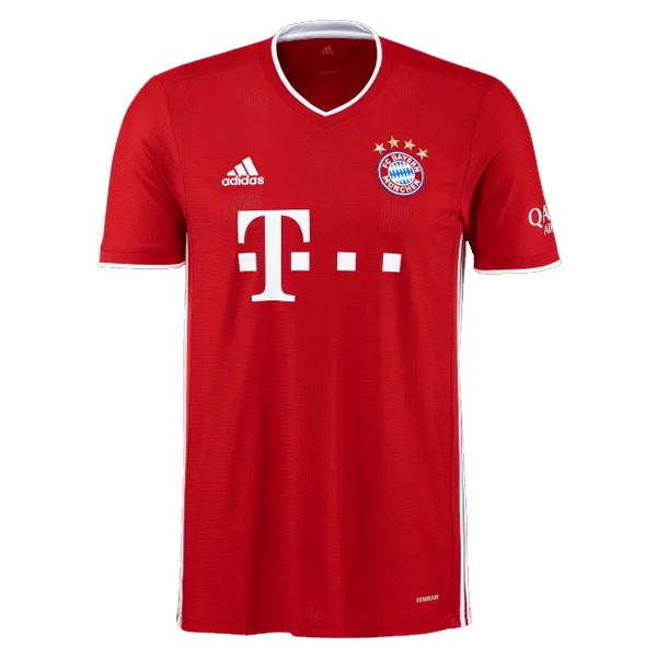 Camiseta Bayern Munich Replica Primera Ropa 2020/21 Rojo